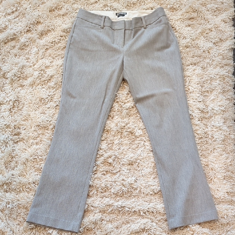 Express Women's Gray Flare Pants